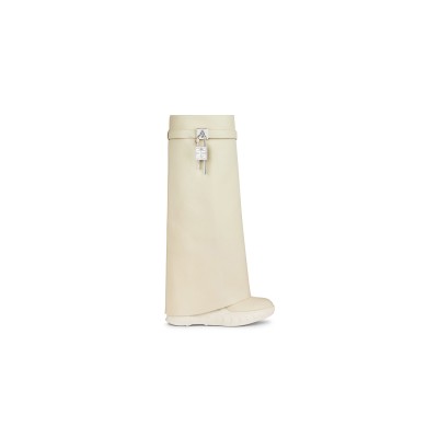 GIVENCHY SHARK LOCK BIKER BOOTS IN GRAINED LEATHER BE7022E1AZ-250